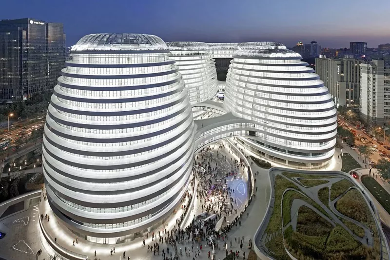 Naha Konstruksi Baja SOHO Ngarobih Gedong Komersial Modern?