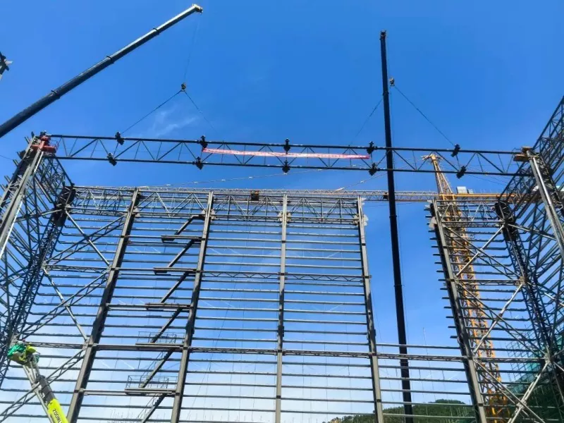 EHSS Ngalengkepan Beam Lifting of National-level Shielding Hall pikeun Hanhe Cable