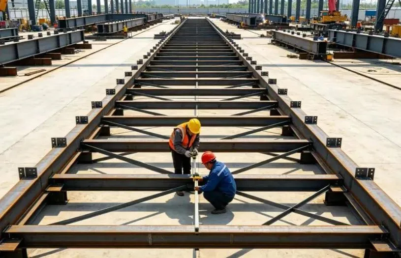 Majelis Struktur Steel Dina Loka + Integral Hoisting Konstruksi Workflow + Pertimbangan konci