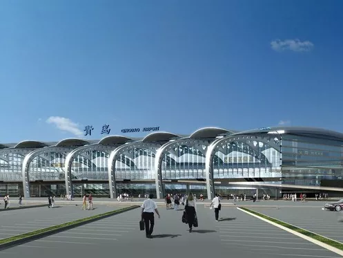Terminal Bandara sareng pigura baja