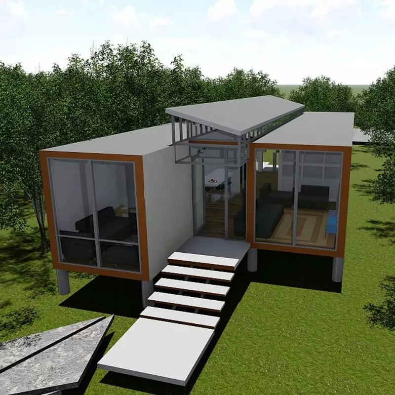 Foldable Struktur Baja Prefabricated Imah