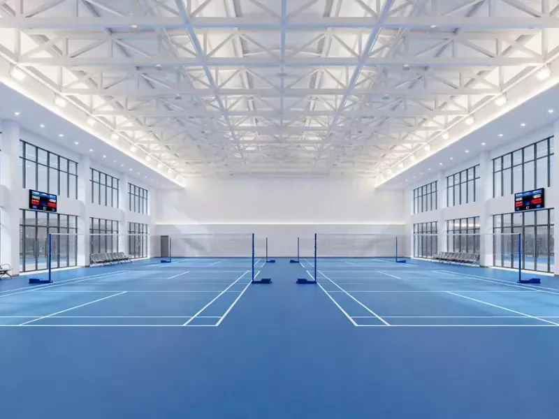 Indoor Badminton Aula Konstruksi Steel