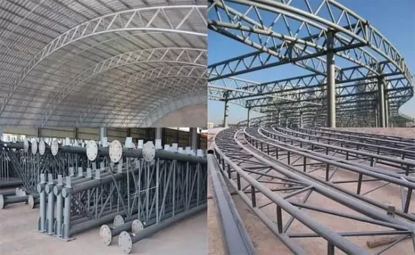 Pipa Truss Stasion Konstruksi Steel