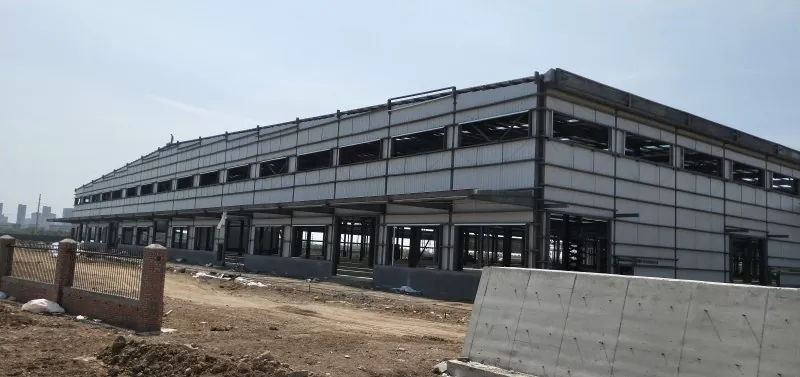 Prefab Modular Steel Pigura Logistik Konstruksi Gudang