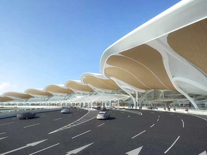 Struktur baja ngawangun bandara bandara