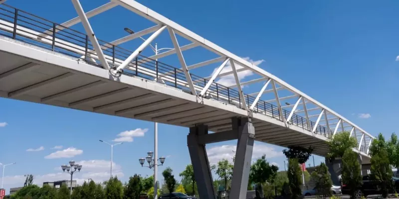 Baja Struktur Kota Konstruksi Footbridge